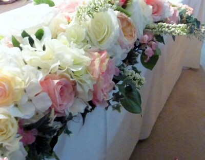 Wedding Arch and Tiebacks, Pink and white Rose Arbor Decorations - image6